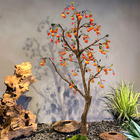 Durable Artificial Landscape Trees Persimmon Indoor For Hotel Bolcony Potted Plant Natural Orange