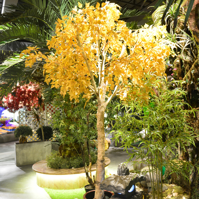 20m Artificial Foliage Tree Birch Autumn Vibe Romance No Pest No Light Floor Plants