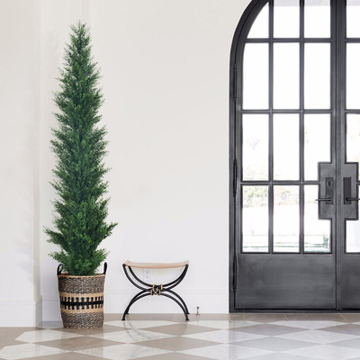 120-200cm Custom Size Artificial Cypress Evergreen In All Seasons Potted Floor Plants