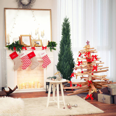 120-200cm Custom Size Artificial Cypress Evergreen In All Seasons Potted Floor Plants