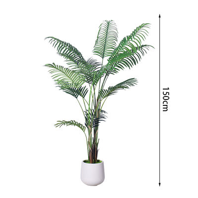 5ft 6FT 7ft Fake Tropical Palm Plant, Artificial Palm Tree, Pre Potted Faux Greenry Plant for House Living Room Outside Patio Office Home