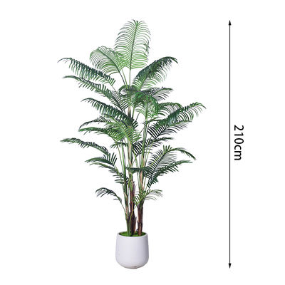 5ft 6FT 7ft Fake Tropical Palm Plant, Artificial Palm Tree, Pre Potted Faux Greenry Plant for House Living Room Outside Patio Office Home