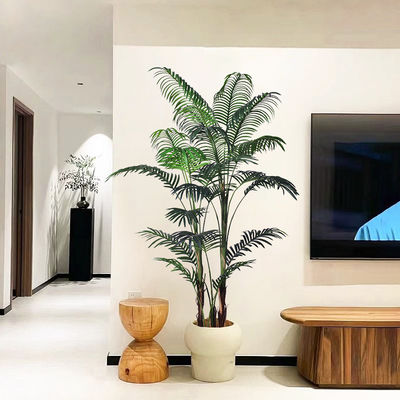 5ft 6FT 7ft Fake Tropical Palm Plant, Artificial Palm Tree, Pre Potted Faux Greenry Plant for House Living Room Outside Patio Office Home