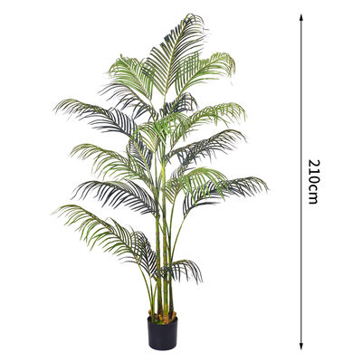 Faux Silk Hawaii Palm Artificial Plant Wholesale Palm Trees For Indoor Home Living Room Corner Decor Faux Tropical Plant