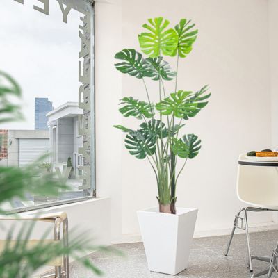 4ft 5.3ft 6ft Realistic Artificial Monstera Plant​ For Home And Office Decoration Custom Sizes Available