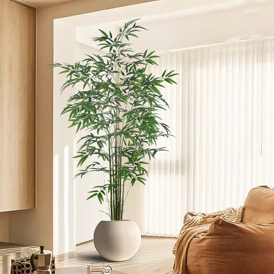Wholesale Artificial Bamboo Plant Tree With Plastic Pot For Home Decor, Apartment Or Office– Realistic Fake Indoor Plants For Living Room, Bedroom, Bathroom, Entryway – Faux Greenery For Home DéCor