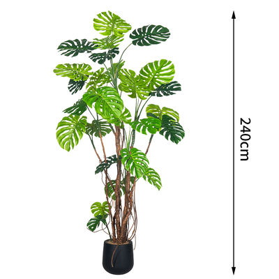 240cm Giant Artificial Monstera Plants With Realistic Leaves For Office & Hotel Decor
