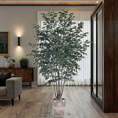 Ultra-Realistic Multi-Trunk Faux Ficus Tree 2.5m Artificial Banyan Tree For Decoration​ Of Hotel Home Living Room