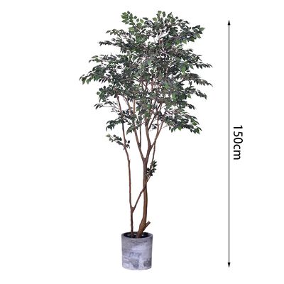Wholesale Bonsai Fake Indoor Banyan Tree Silk Leaf 5 FT artificial ficus tree indoor for Decoration
