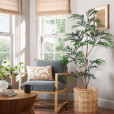 Factory wholesale artificial weeping fig tree 5.2ft 6ft faux ficus plant​ for home living room decor