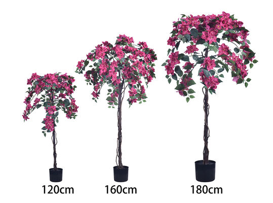 Haihong New Products Artificial Bougainvillea Flower Tree 4ft 6ft Fake Potted Bougainvillea Artificial for Home Hotel Decor