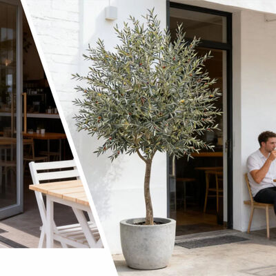 Hot Selling Artificial Plant Combining Potted Olive Trees High Quality Ornamental Olive Tree Artificial for Interior Decor