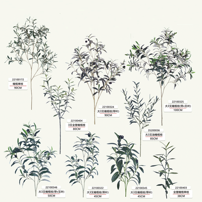 High Quality Wholesale Silk Greenery Olive Tree Branches Decor Olive Faux Olive Spray For Home Party