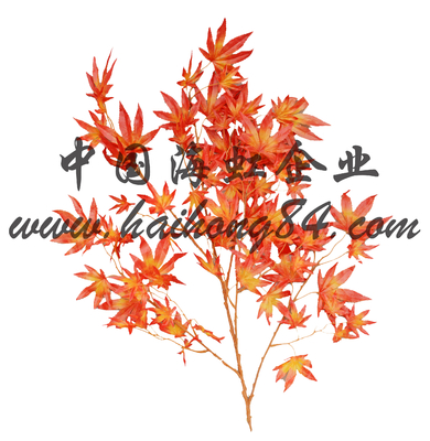Indoor And Outdoor 200cm High Artificial Red Maple Tree For Courtyard
