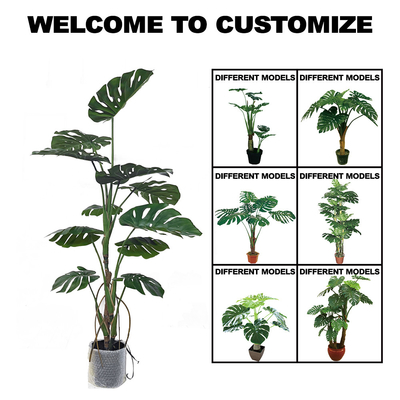 Green Monstera Artificial Potted Floor Plants 180cm Height
