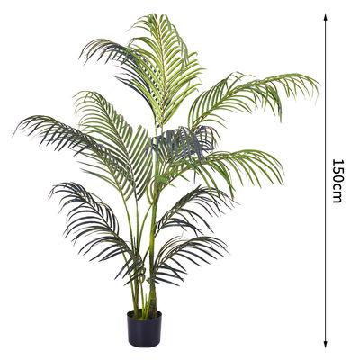 Faux Silk Hawaii Palm Artificial Plant Wholesale Palm Trees For Indoor Home Living Room Corner Decor Faux Tropical Plant