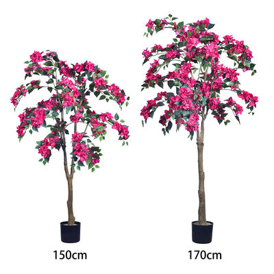 Großhandel für Wohnkultur PVC-Künstliche Bougainvillea-BlumeBäume Stoffblume für die Wohnkultur