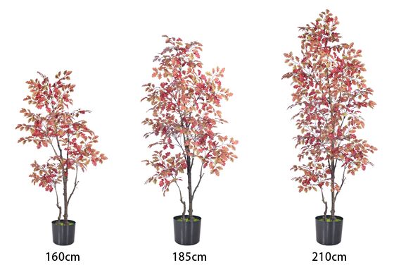 Commercial Artificial Autumn Oak Tree | 160cm 185cm 210cm Fall Foliage Tree for Hotel & Restaurant Ambiance