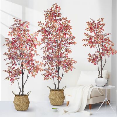 Kommerzielle künstliche Herbst-Eiche | 160cm 185cm 210cm Herbstlaubbaum für Hotel- & Restaurant-Ambiente