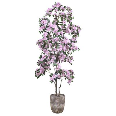 Künstlicher Bougainvillea Baum mit Blüte in Plastik Topf für Vorhalle Home Office Garten Party Dekoration