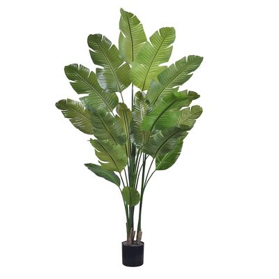 Haihong Neuankömmling Indoor Künstliche Pflanzen Realistische Paradiesvogel Künstliche Pflanze Tropische Palme Dekoration Salon Für Zuhause