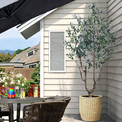 Großer künstlicher Olivenbaum mit echtem Holzstamm - 7FT & 8FT Größen für Hotel-Lobby & Luxus-Villa-Eingangsdekor