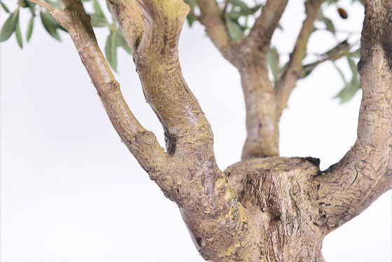 Premium Lifelike Olive Tree Artificial Plant - Focal Point Sizes 6.6FT/8.2FT/9.2FT, Real Touch Foliage for Luxury Villa & Restaurant Interior Design