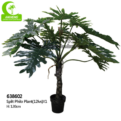High Simulation 120cm Artificial Landscape Trees ,  Artificial Split Philo Tree Handmade